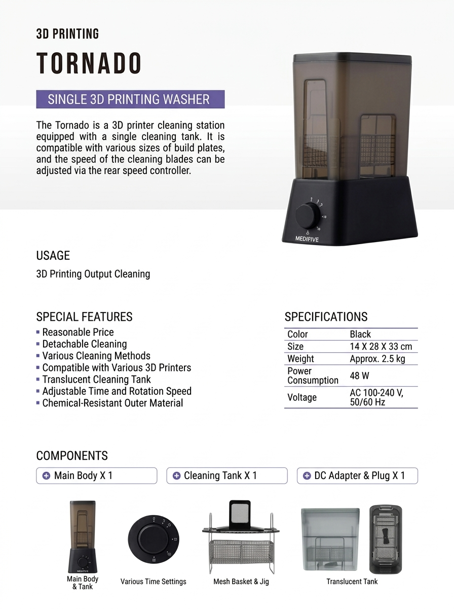 Tornado: 3D Printing Washing Machine