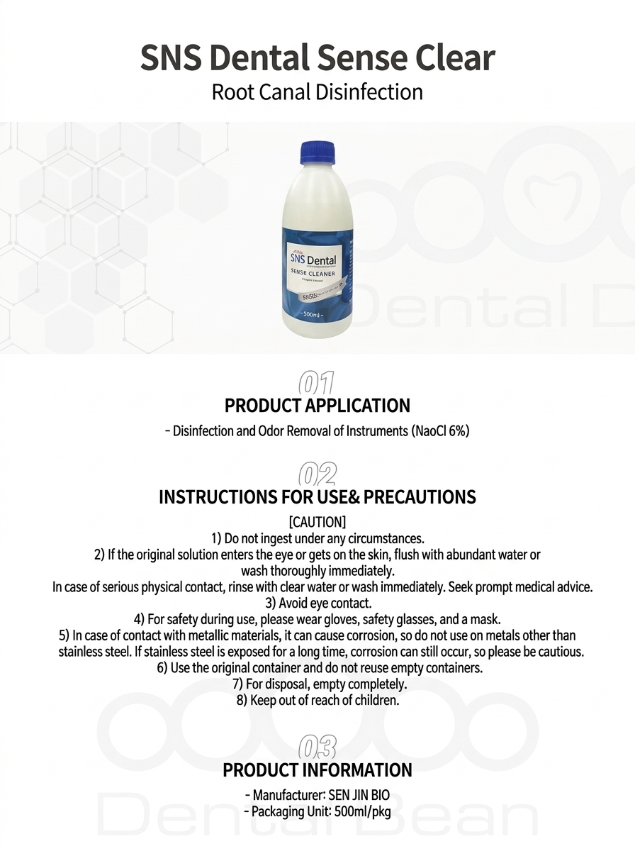 SNS DENTAL SENSE CLEAR(NAOCL 6%) 500ml