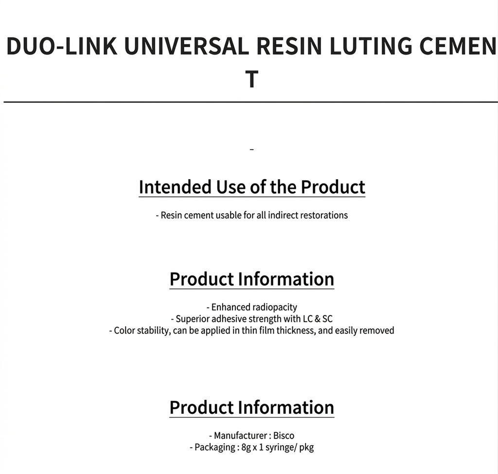 DUO-LINK UNIVERSAL RESIN LUTING CEMENT